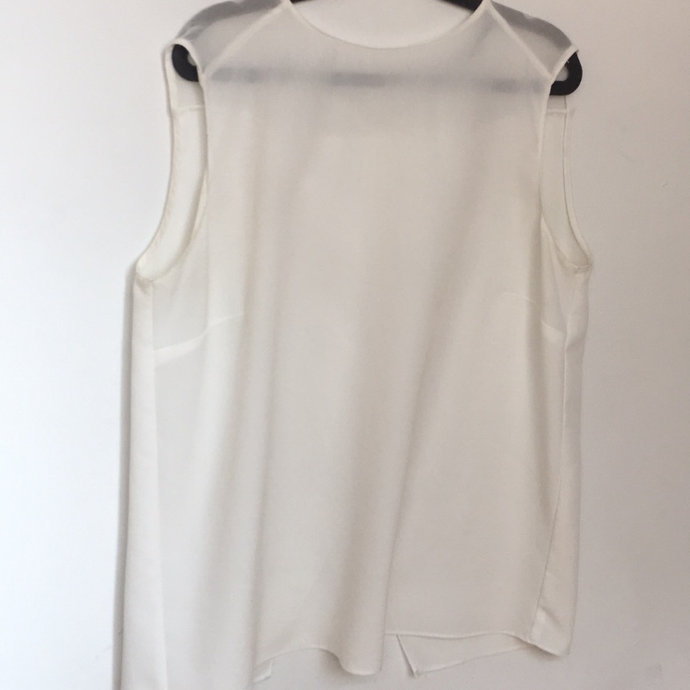 White open back ZARA blouse